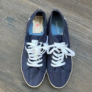 Nautica Women’s Dark Blue and White Sneakers